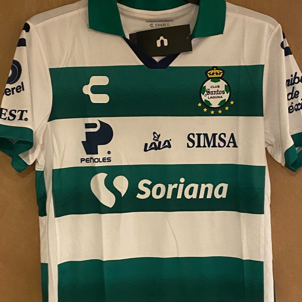 Charly brand MEXICO SANTOS LAGUNA Men's JERSEY Sz M,L,XL,2X New LIGA MX